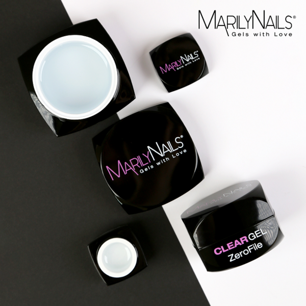 MarilyNails ZeroFile Clear Gel (40ml) THF - Slika 3