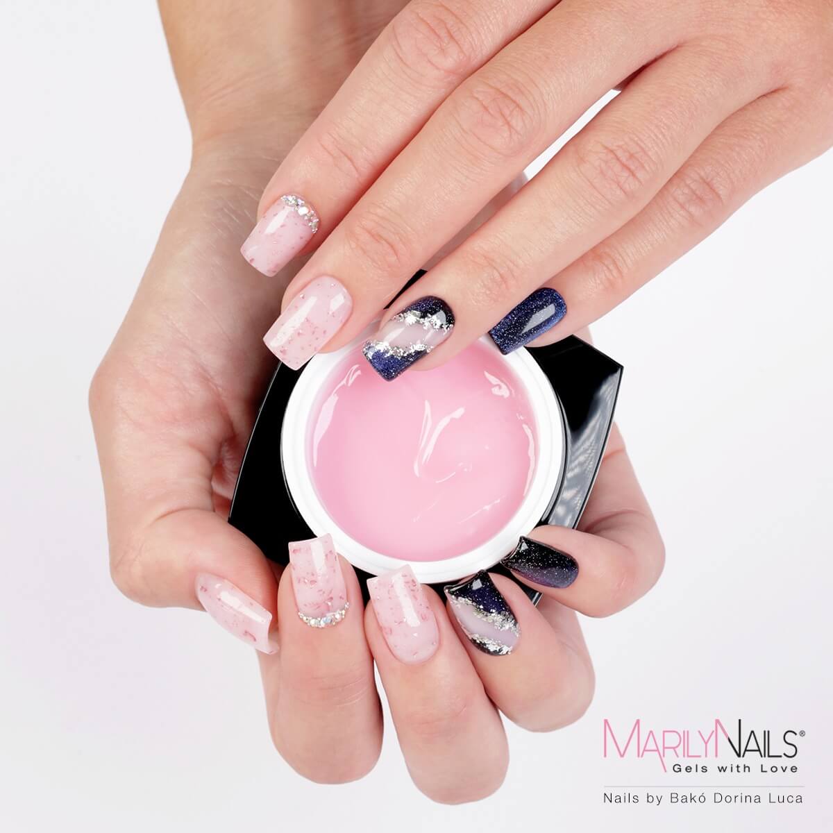 MarilyNails Babyboomer - Milky Rose 13ml THF - Slika 4