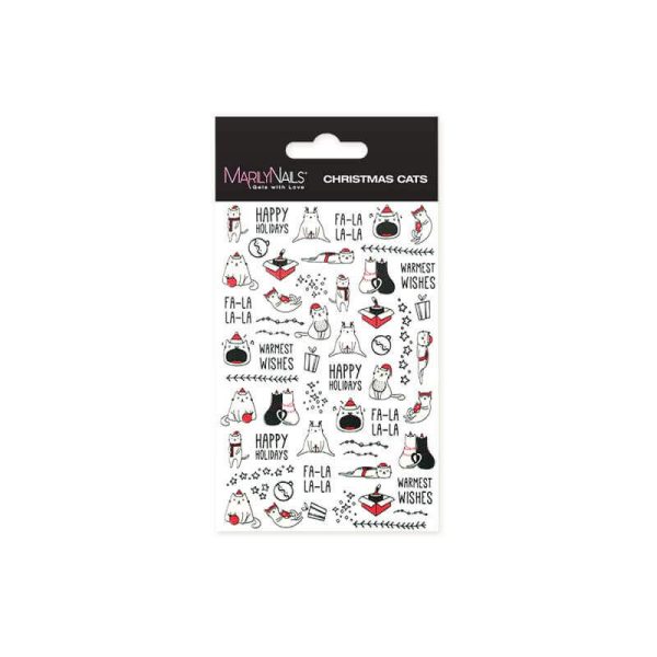 MN Vodena Naljepnica #Christmas Cats