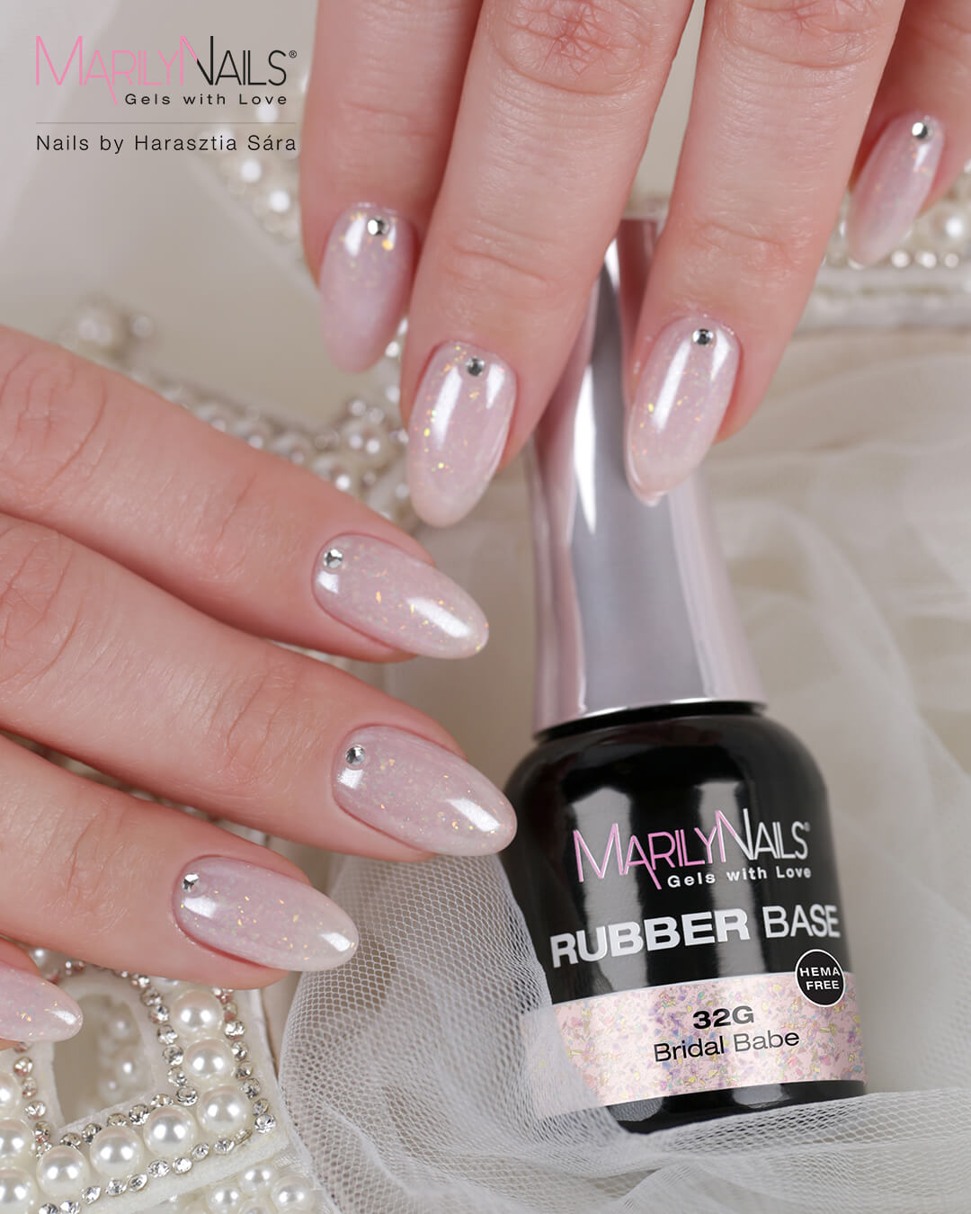 MN Rubber Base #32G Bridal Babe THF