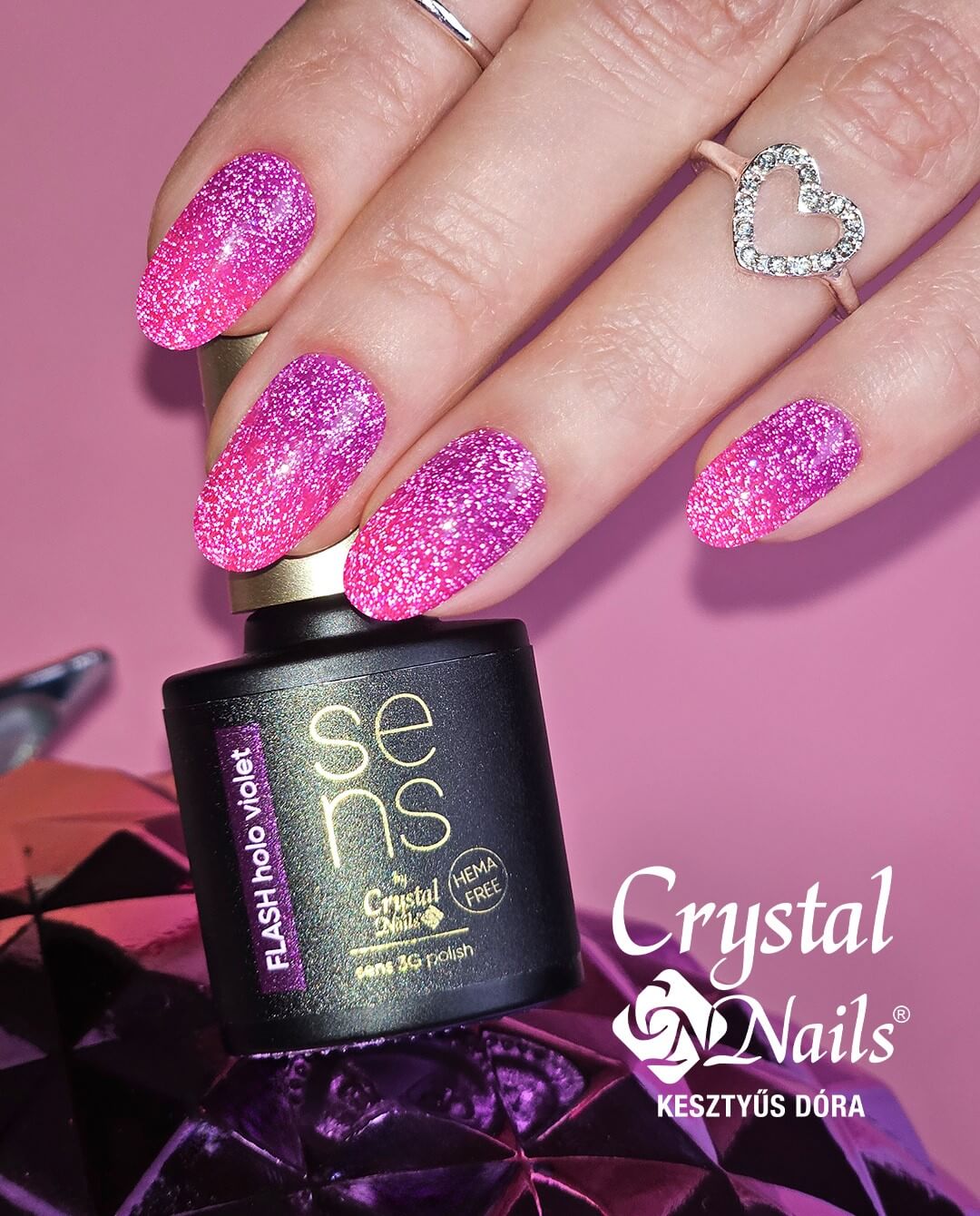 Sens trajni lak 3S #Flash Holo Violet THF - Slika 3