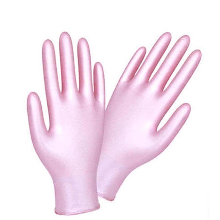 Rukavice nitrilne #Perla Pink S