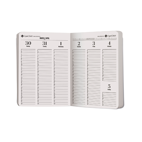 Kalendar za rokovnik 2026 (Engleski jezik)